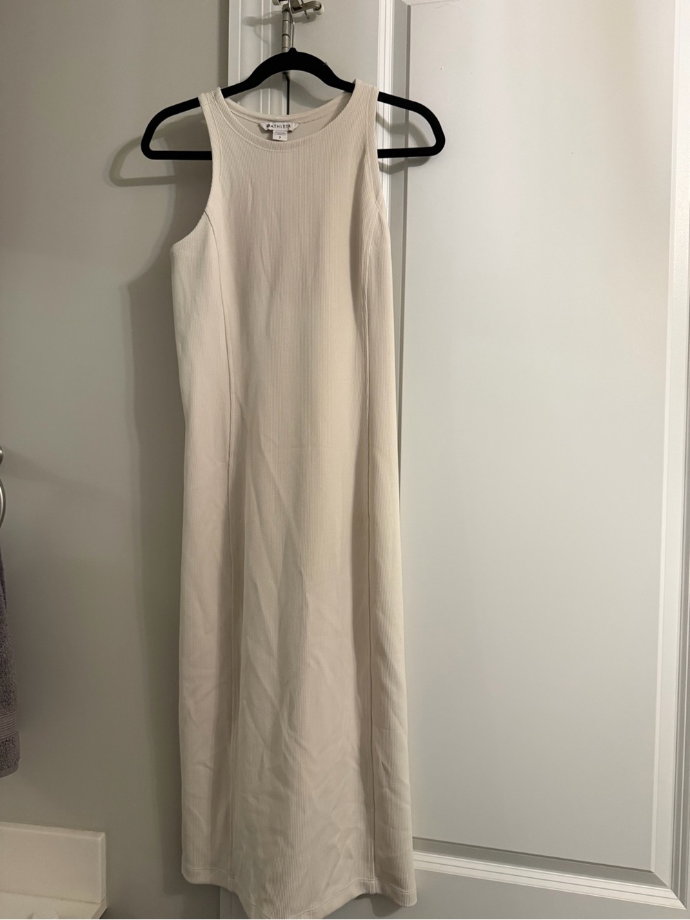 Athleta Cream Sleeveless Maxi Dress